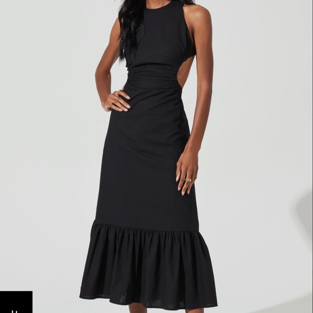 ASTR the label Linen midi dress